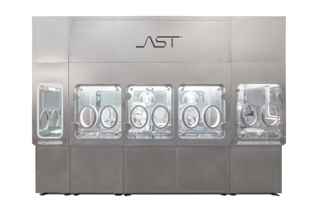 AST aseptic fill finish isolator used for aseptic processing