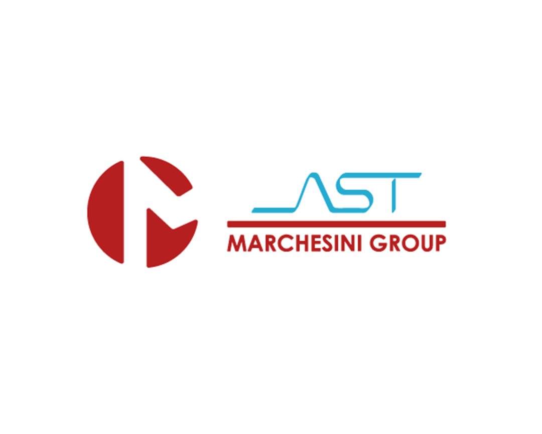 AST strategic partnership logo with Marchesini Group